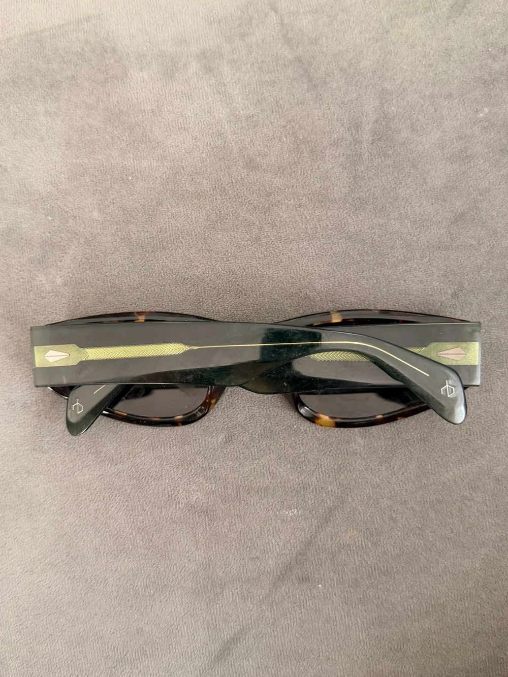 Rag & Bone Tortoiseshell Rectangular Women's Sunglasses - Black/Brown